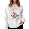 Womens Grammingo Like An Grandma Only More Awesome Flamingo Animal Women Crewneck Graphic Sweatshirt