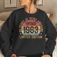 1963 Turning 60 Bday 60Th Birthday 60 Years Old Vintage Women Sweatshirt Gifts for Her