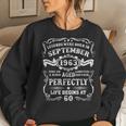 60 Years Old Vintage Legends Born In September 1963 Women Sweatshirt Gifts for Her