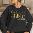 70Th Birthday Hello 70 Years Old Est 1953 Born In 1953 Women Crewneck Graphic Sweatshirt Gifts for Her