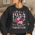 80 Year Old Birthday 1944 Floral 80Th Birthday For Women Women Sweatshirt Gifts for Her