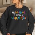 All Behavior Is A Form Of Communication Sped Teacher Autism Women Crewneck Graphic Sweatshirt Gifts for Her