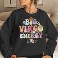 August September Birthday Groovy Astrology Zodiac Sign Virgo Women Sweatshirt Gifts for Her