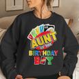 Aunt Of The Birthday Boy Uno Mom Mommy Mama 1St Bday Women Sweatshirt Gifts for Her