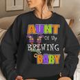Aunt Of Brewing Baby Halloween Theme Baby Shower Spooky Women Sweatshirt Gifts for Her