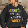 Aunt Of Brewing Baby Halloween Theme Baby Shower Witch Women Sweatshirt Gifts for Her