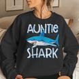 Auntie SharkFamily Matching Aunt Jawsome Women Sweatshirt Gifts for Her