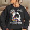 Autism Mom Unbreakable World Autism Awareness Day Best Women Sweatshirt Gifts for Her