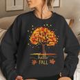 Autumn Leaves Hello Fall Season Leaf Girls Women Sweatshirt Gifts for Her