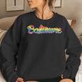 Baltimore Md Gay Pride Parade Classic Rainbow Flag Women Sweatshirt Gifts for Her