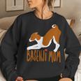 Basenji I Love My Mom -Cute And Fun For Dog People Women Sweatshirt Gifts for Her