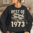 Best Of 1973 Audio Cassette 50Th Birthday 50 Years Old Women Sweatshirt Gifts for Her