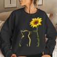 Best Cat Mom Ever Cat Lover Sunflower Pet Lover Women Sweatshirt Gifts for Her