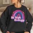 Bi Wife Energy Bisexual Pride Bisexual Flag Lgbtq Support Sweatshirt Gifts for Her