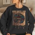 Black Girl God Says I Am Black Melanin History Month Pride Women Sweatshirt Gifts for Her