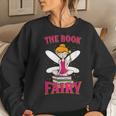 The Book Fairy Reading Teacher Librarian Women Sweatshirt Gifts for Her