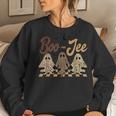 Boujee Boo-Jee Fall Retro Halloween Ghost Spooky Vibes Women Sweatshirt Gifts for Her