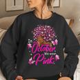 Breast Cancer In October We Wear Pink African American Women Sweatshirt Gifts for Her