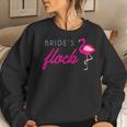 Brides Flock Flamingo Bridesmaid Bachelorette Party Women Sweatshirt Gifts for Her