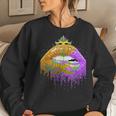Carnival Party Costume Masquerade Lips Mardi Gras Women Sweatshirt Gifts for Her