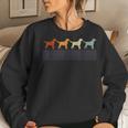 Cavador Vintage Retro Mom Dad Dog Women Women Sweatshirt Gifts for Her