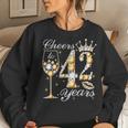 Cheers To 42 Years Old Happy 42Th Birthday Queen Drink Wine Women Sweatshirt Gifts for Her