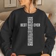 Christian Best Dad Ever Religious Blessed Daddy Fathers Day Women Crewneck Graphic Sweatshirt Gifts for Her