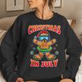 Christmas In July Gingerbread Women Crewneck Graphic Sweatshirt Gifts for Her