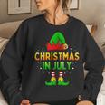 Christmas In July Santa Elf Funny Xmas Men Women Kids Women Crewneck Graphic Sweatshirt Gifts for Her