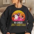 Christmas In July No Cookies Just Cocktails Summer Flamingo Cocktails Women Sweatshirt Gifts for Her