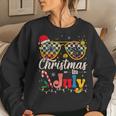 Christmas In July Santa Hat Sunglasses Summer Vacation Vacation Women Sweatshirt Gifts for Her