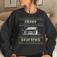 Christmas Ugly Sweater Pun Merry Driftmas Car Drift Racer Women Sweatshirt Gifts for Her