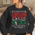 Christmas Vodka Drinking Alcohol Drunk ApparelWomen Sweatshirt Gifts for Her