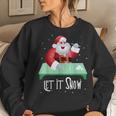 Cocaine Snorting Santa Christmas Sweater Women Sweatshirt Gifts for Her