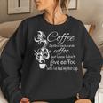 Coffee Spelled Backwards Morning Quote Women Sweatshirt Gifts for Her