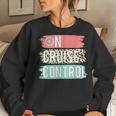 Control On Cruise Leopard Funny Summer Vacation Family Women Women Crewneck Graphic Sweatshirt Gifts for Her