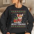 Corgi Dog Merry Corgmas Santa Corgi Ugly Christmas Sweater Women Sweatshirt Gifts for Her
