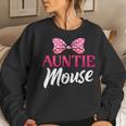 Cute Auntie Mouse Niece Nephew Aunt Women Sweatshirt Gifts for Her