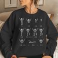 Cute Math Teacher Equation Skeleton Math Students Halloween Women Sweatshirt Gifts for Her