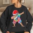 Dabbing Santa Christmas In July Tie Dye Summer Vacation Vacation Sweatshirt Gifts for Her