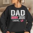 Dad 2024 Loading It's A Girl Baby Pregnancy Announcement Women Sweatshirt Gifts for Her