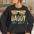 Daddy Off Duty Sunglasses Beer Sunset Dad Bod Summer Beach Beer Sweatshirt Gifts for Her