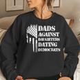 Dads Against Daughters Dating Democrats - Patriotic Skull Women Sweatshirt Gifts for Her