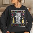Dasher Vodka Blitzen Alcohol Reindeer Ugly Christmas Sweater Women Sweatshirt Gifts for Her