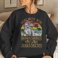 Dont Mess With Mamasaurus Youll Get Jurasskicked Mamasaurus Women Sweatshirt Gifts for Her