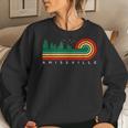 Evergreen Vintage Stripes Amissville Virginia Women Sweatshirt Gifts for Her