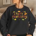 Fall Color Cute Adorable Happy Thanksgiving Women Sweatshirt Gifts for Her