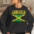 Flag Jamaica Cool Jamaican Flags Men Women Gift Women Crewneck Graphic Sweatshirt Gifts for Her
