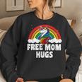 Free Mom Hugs Gay Pride Parade Rainbow Flag Unicorn Women Sweatshirt Gifts for Her