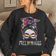 Free Mom Hugs Lgbtq Rainbow Flag Gay Pride Ally Sunflower Women Sweatshirt Gifts for Her